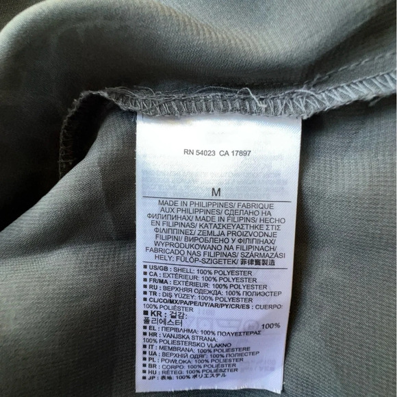 BANANA REPUBLIC NWOT LAYERED OPEN BACK TANK TOP BLOUSE GRAY BLACK | MEDIUM - Picture 7 of 8